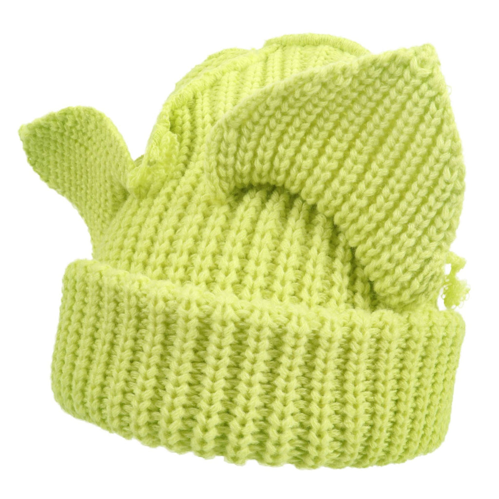 Women’s Thickened Acrylic Knitted Hat with Devil Ears | Cozy Beanie