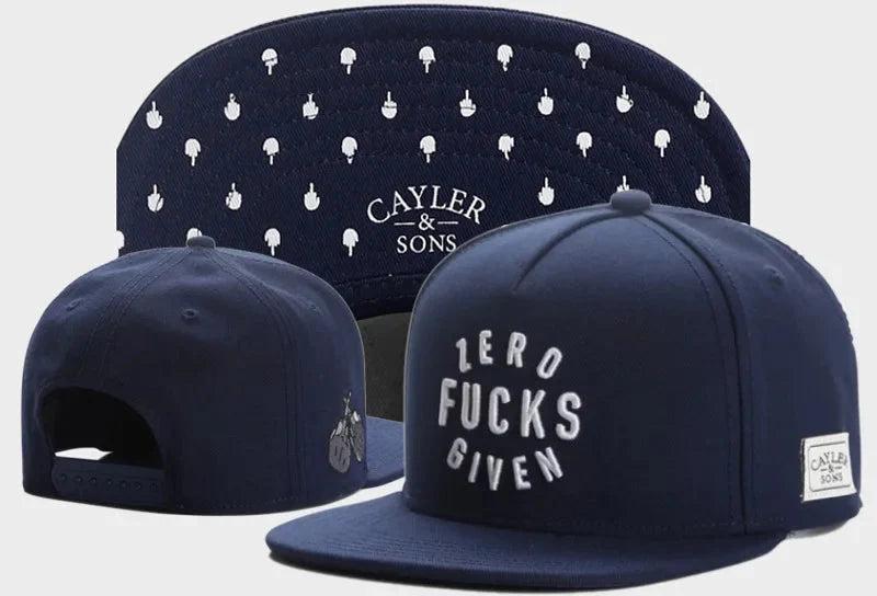 Skull Hand Snapback Hat – Flat Bill Adjustable Baseball Cap
